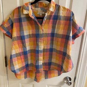 Plaid hillside top from madewell
